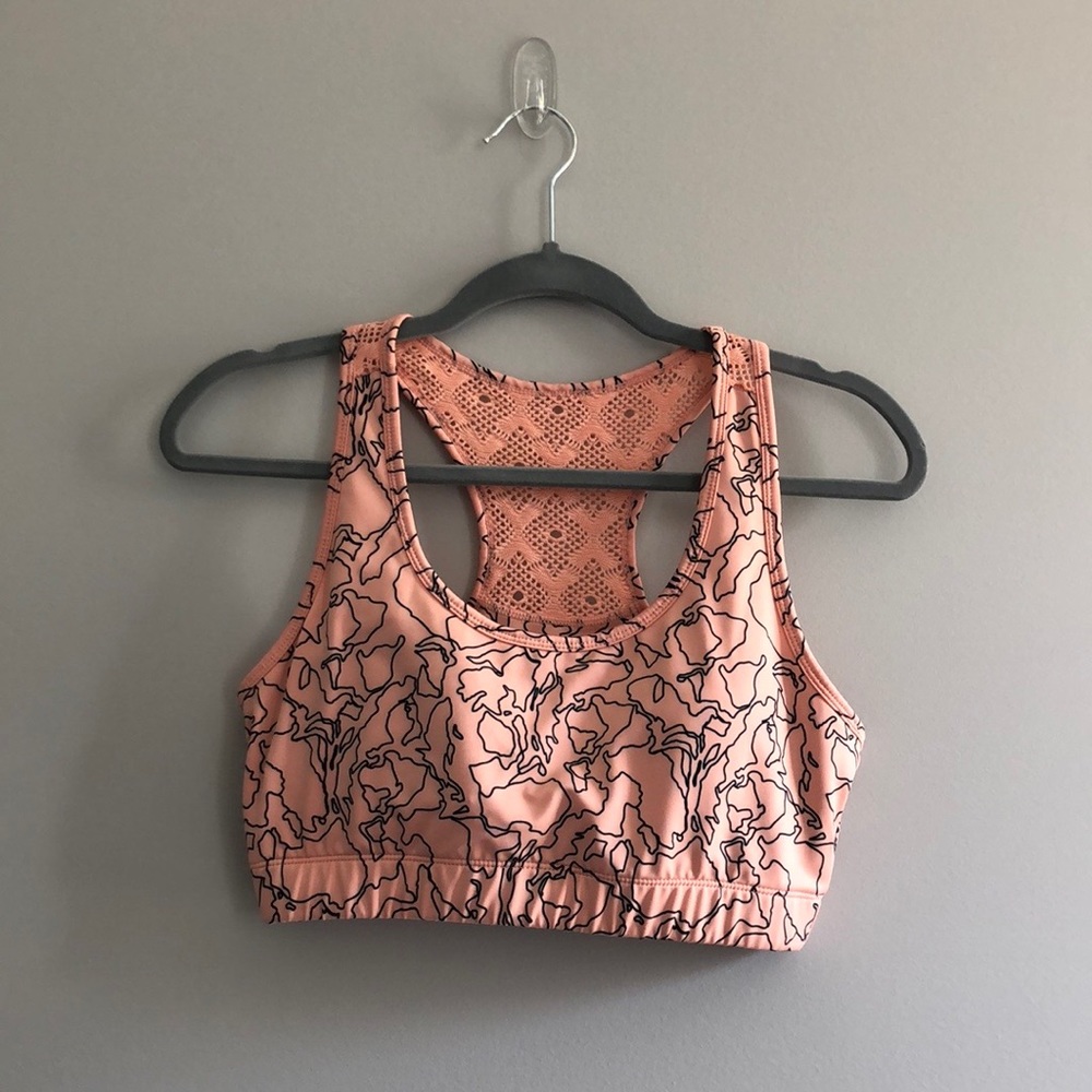 Large Zyia Peach Topo Bomber Bra
